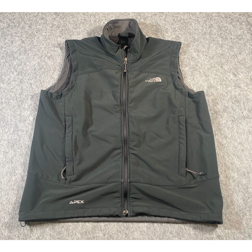 The North Face NF Apex Bionic Windwall Softshell Vest Black Jacket Mens Sz M